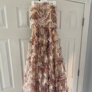 Jovani floral prom dress